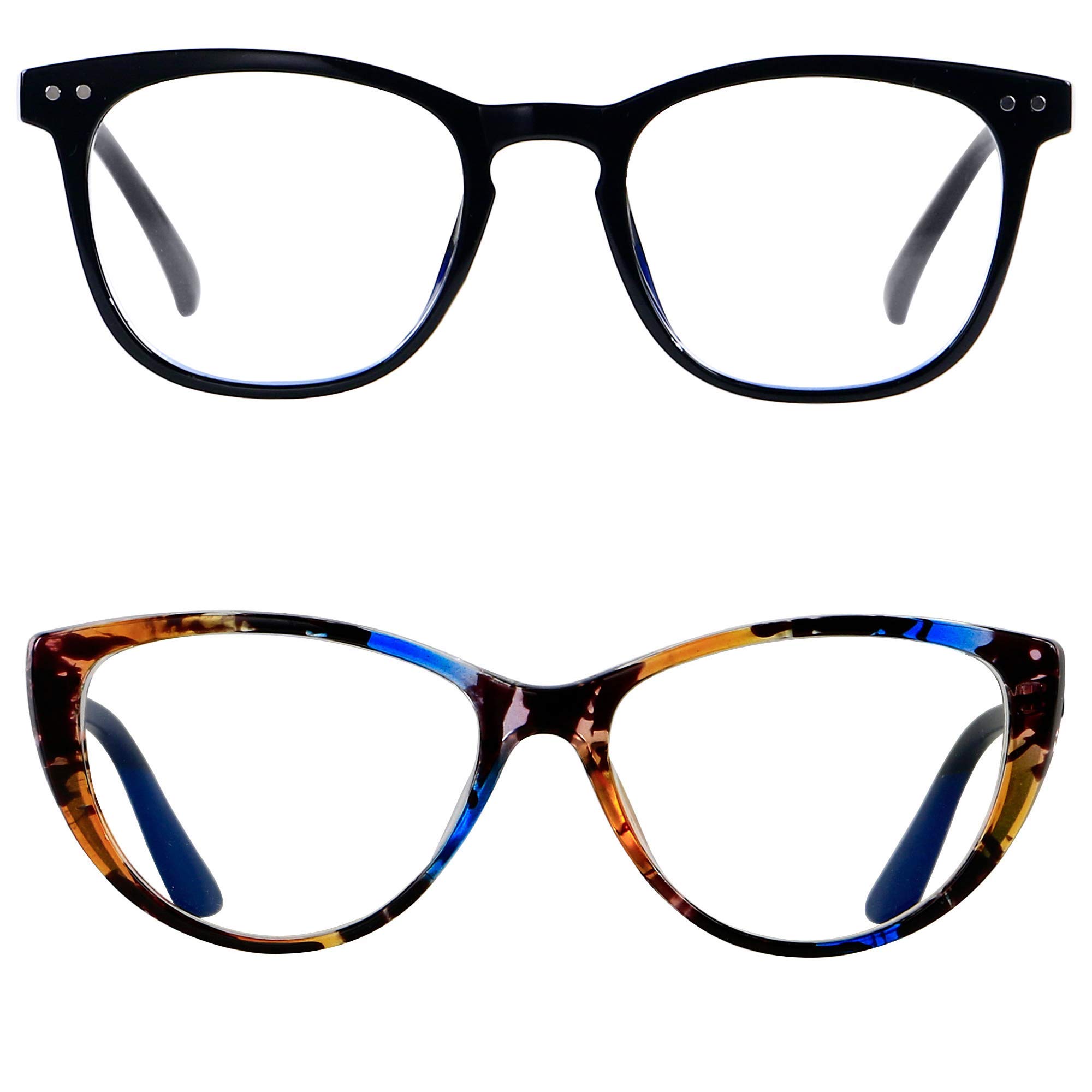 ANDWOOD Blue Light Blocking Glasses for Women - Anti Blue Ray Computer Glasses with Stylish Frame (Perfect for Office Work, Gaming & Nighttime Screen Use)