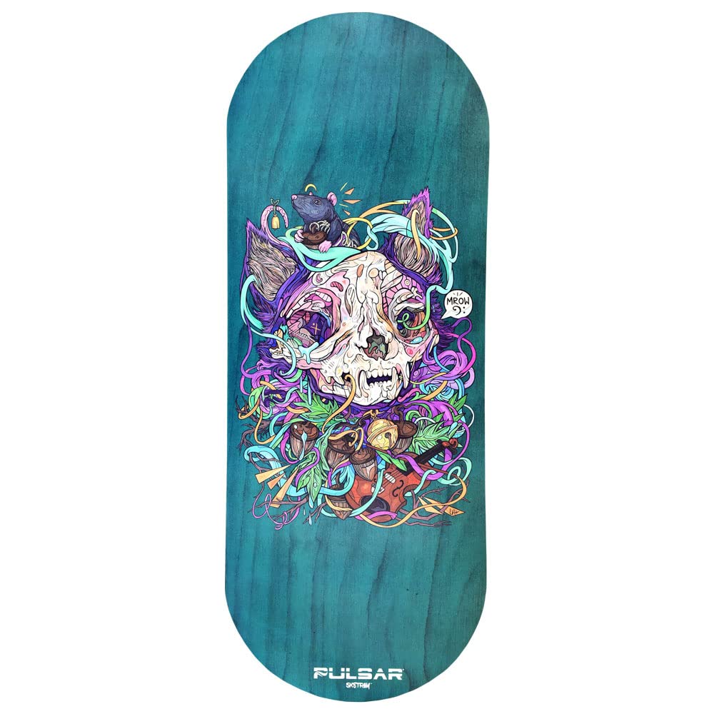 Pulsar SK8Tray Magnetic Lid Rolling Tray - MrOw! Artist Series by Courtney Hannen | 7.25