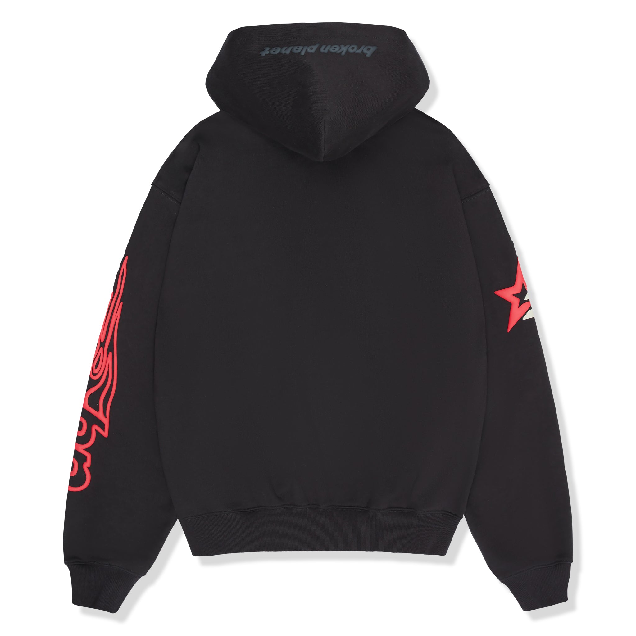 Broken Planet Performance Zip Up Hoodie - Soot Black | Stylish & Comfortable for Gym, Running & Casual Wear