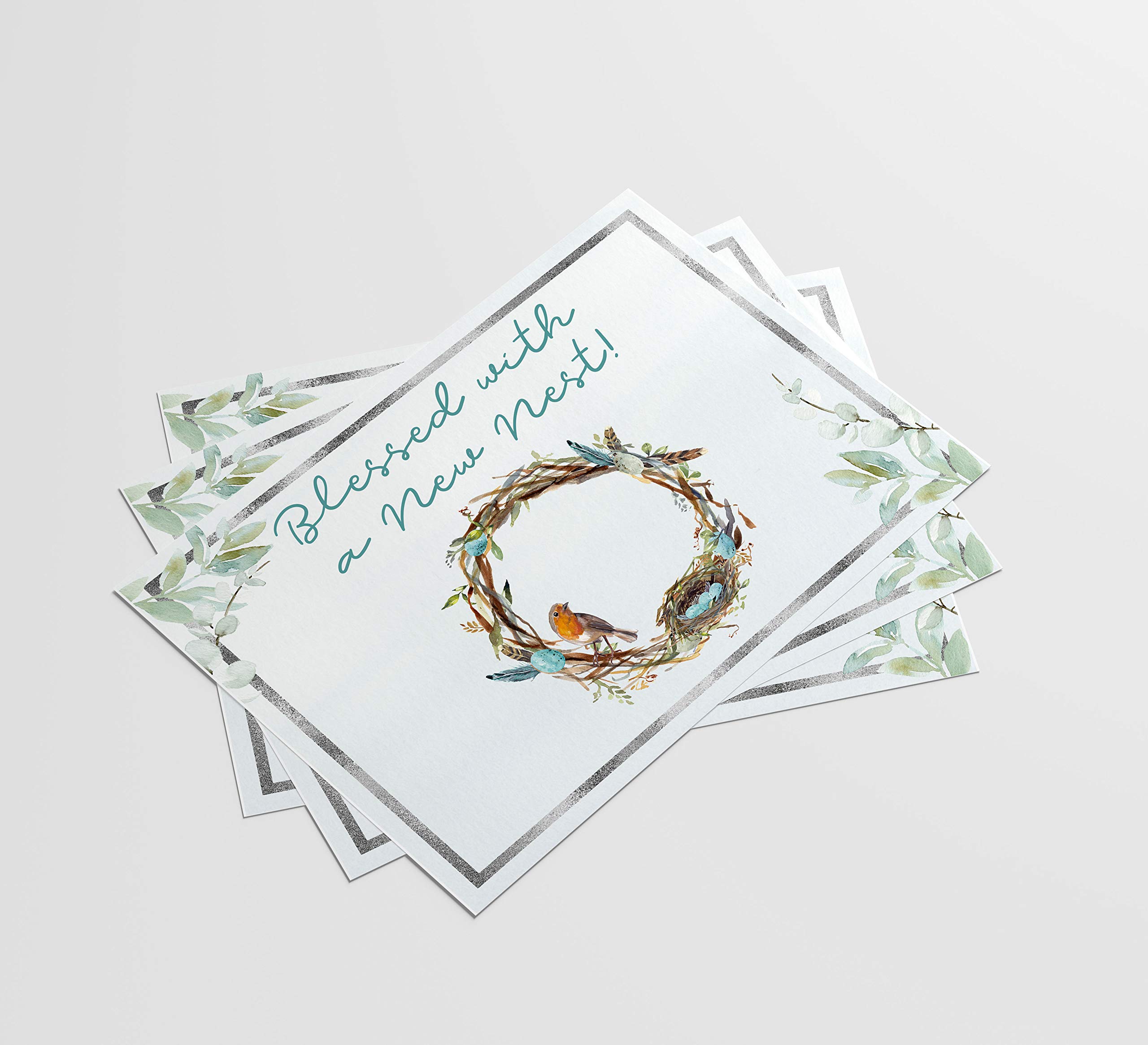 50 Fill-in-the-Blank Moving Announcement Postcards - Change of Address Cards for New Home, Housewarming Gifts & We've Moved Notifications - Perfect for New Nest Celebrations & Mailing to Friends/Family