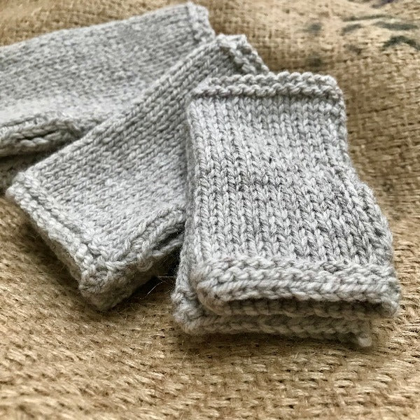 Fingerless Gloves for Men & Women - Touchscreen Compatible Winter Gloves - Warm Knit Mittens for Running, Cycling, Hiking & Outdoor Activities