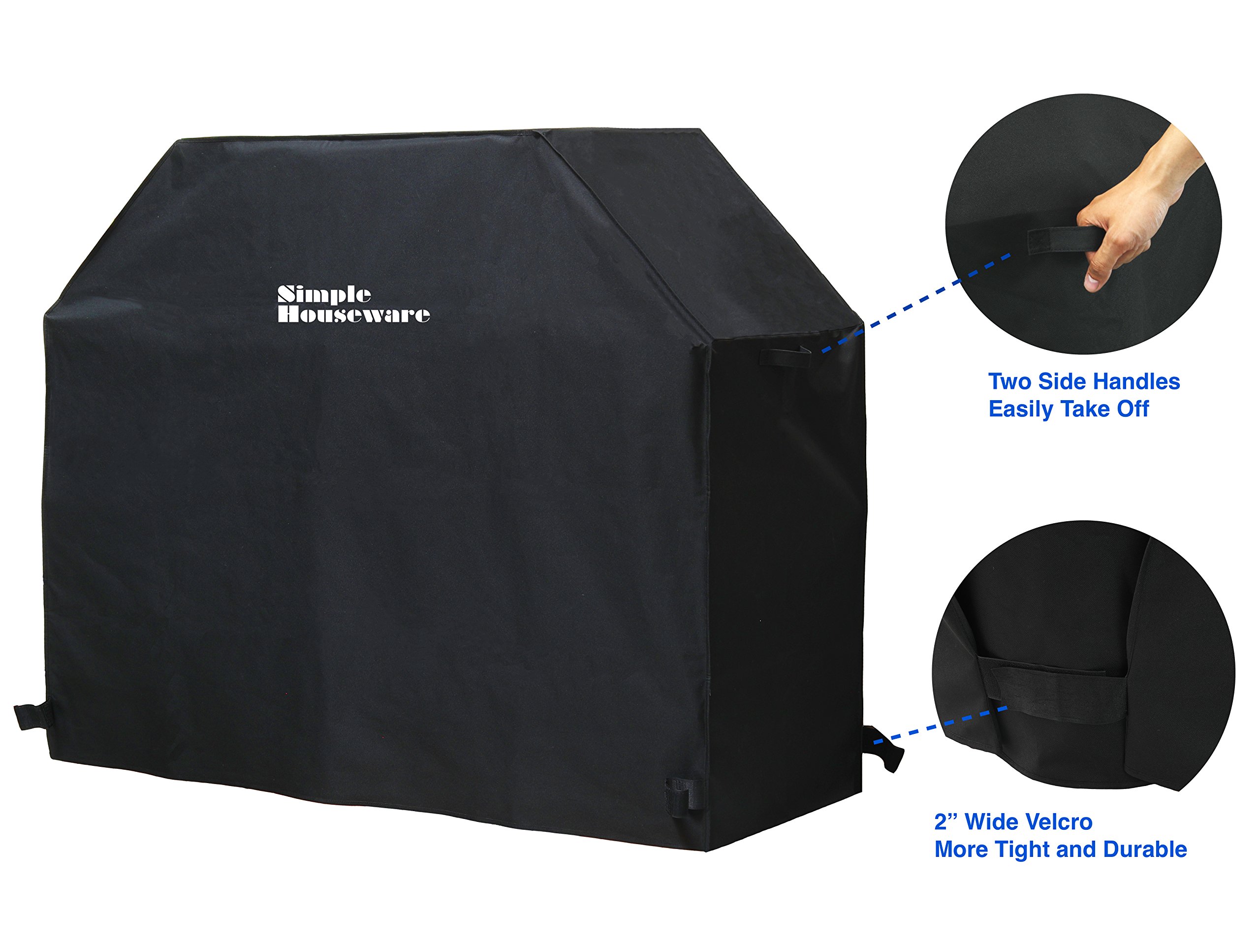 Heavy Duty 58-Inch Waterproof BBQ Grill Cover - Weather-Resistant Polyester Gas Grill Protector for Outdoor Cooking & Backyard Parties