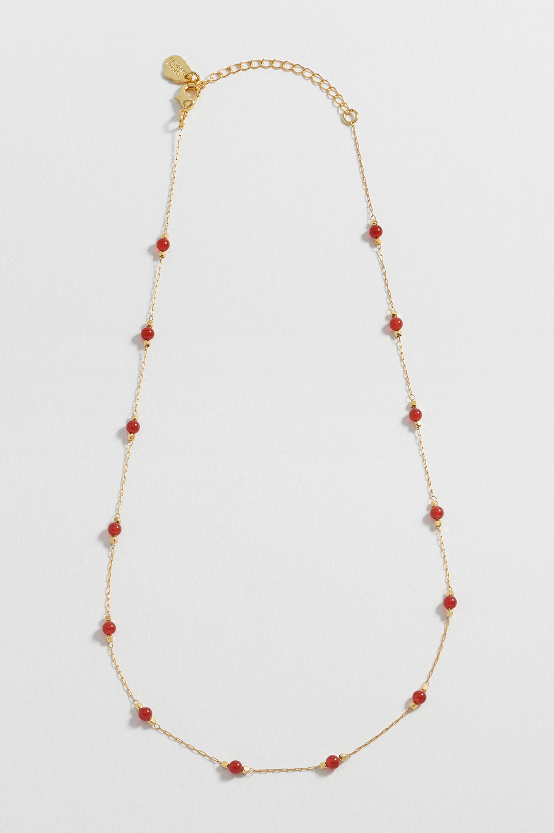 Healing Red Agate Gemstone Beaded Necklace for Women - Natural Stone Jewelry for Stress Relief & Positive Energy - Perfect for Meditation, Yoga & Spiritual Healing
