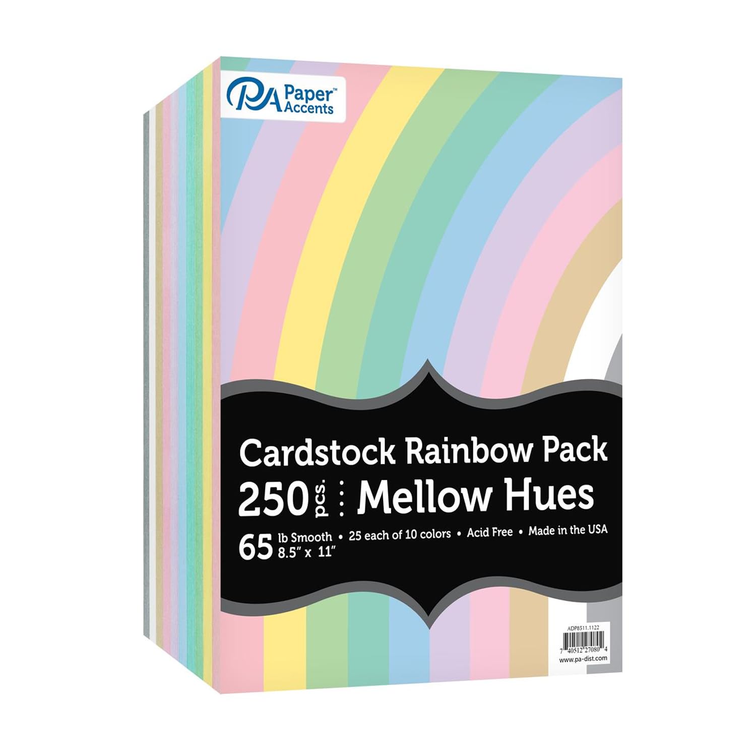65lb Rainbow Cardstock Paper 8.5