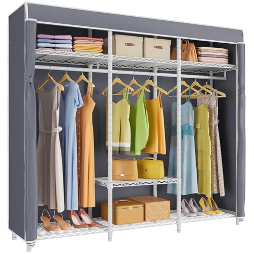 White Rack With Grey Cover