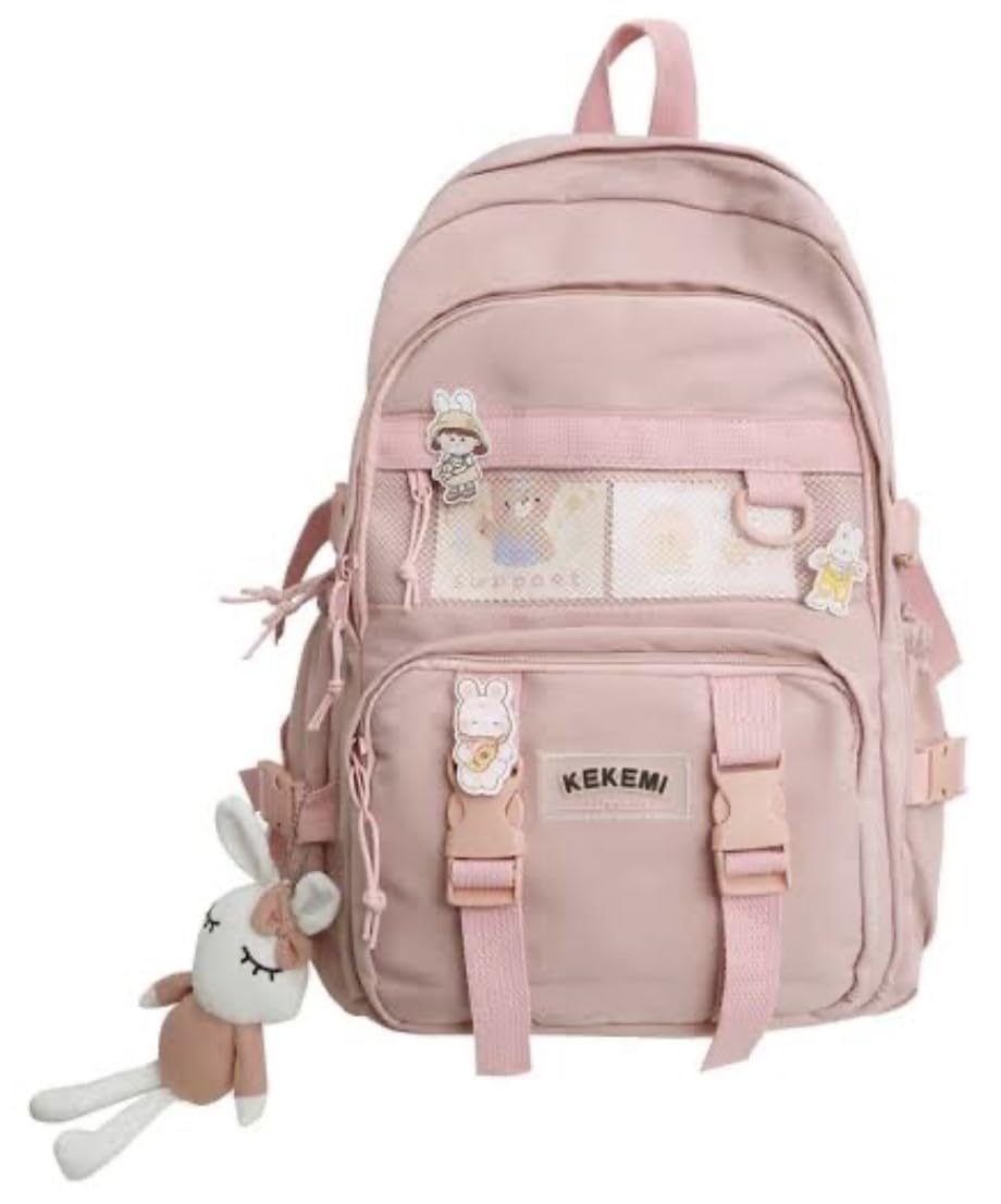 **Stylish Kawaii Girls Backpack - Large Capacity Japanese Aesthetic Laptop Bag for School, College & Travel - Water-Resistant Cute Bookbag for Teens (Multi-Color) - Perfect for Daily Use, Campus Life & Weekend Trips**