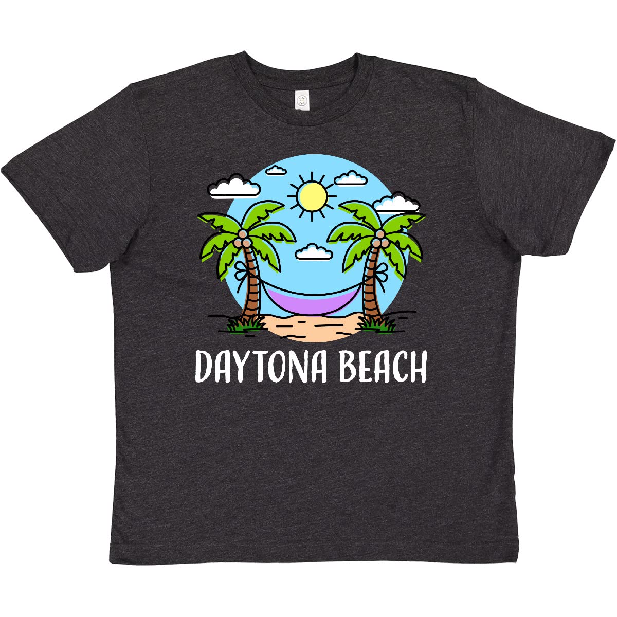 Inktastic Summer Vacation in Daytona Beach Youth T-Shirt - Fun Beach Graphic Tee for Boys & Girls - Perfect for Summer Trips, Beach Parties & Family Vacations