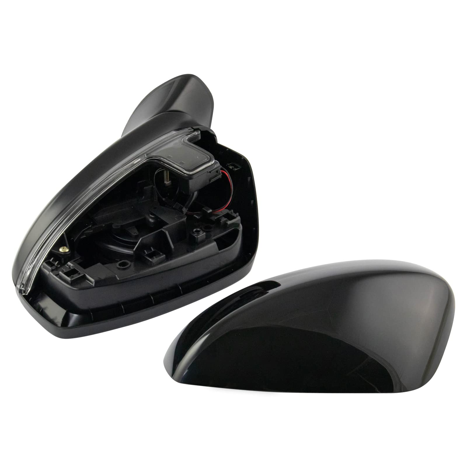 TRQ Left Side Manual Folding Mirror Replacement for 2017-2022 Mazda CX-5 & 2016-2020 CX-9 - Driver Side Mirror Without Heat or Blind Spot Indicator (Part# MA1320194 MA1324104) - Perfect for Parking & City Driving