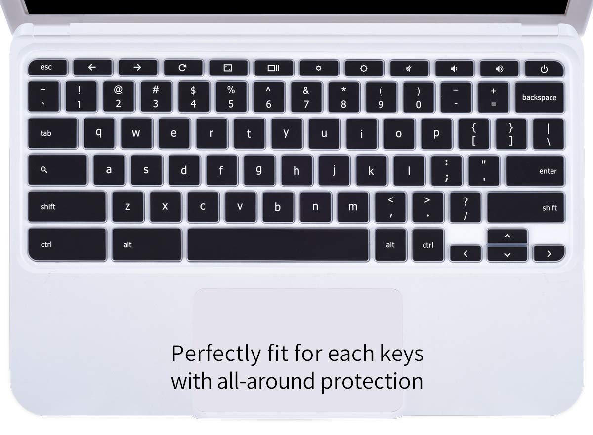 Acer Chromebook Keyboard Cover for 314/514/714 CB314/CB514/CB714, Spin 11 311 CP311/C733/511 & 14 CB3-431/CP5-471 Models - Durable Protective Skin (Black) - Perfect for School, Work & Travel Use