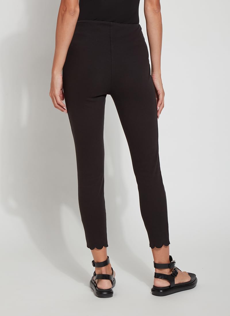 Lyssé Scallop Ankle Jeans for Women - Stretch Cropped Denim with Single Layer Scallop Edging | Perfect for Casual Outfits, Date Nights & Summer Fashion