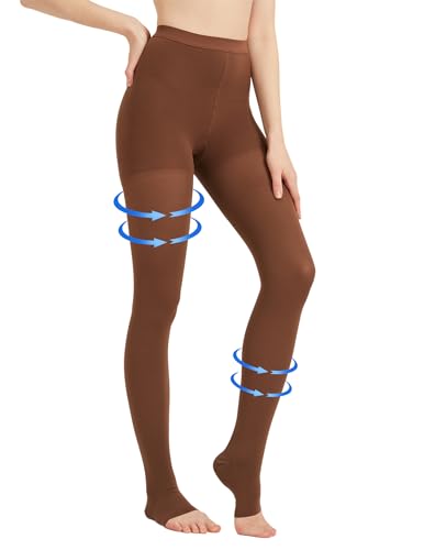 15-20mmhg Open Toe Brown