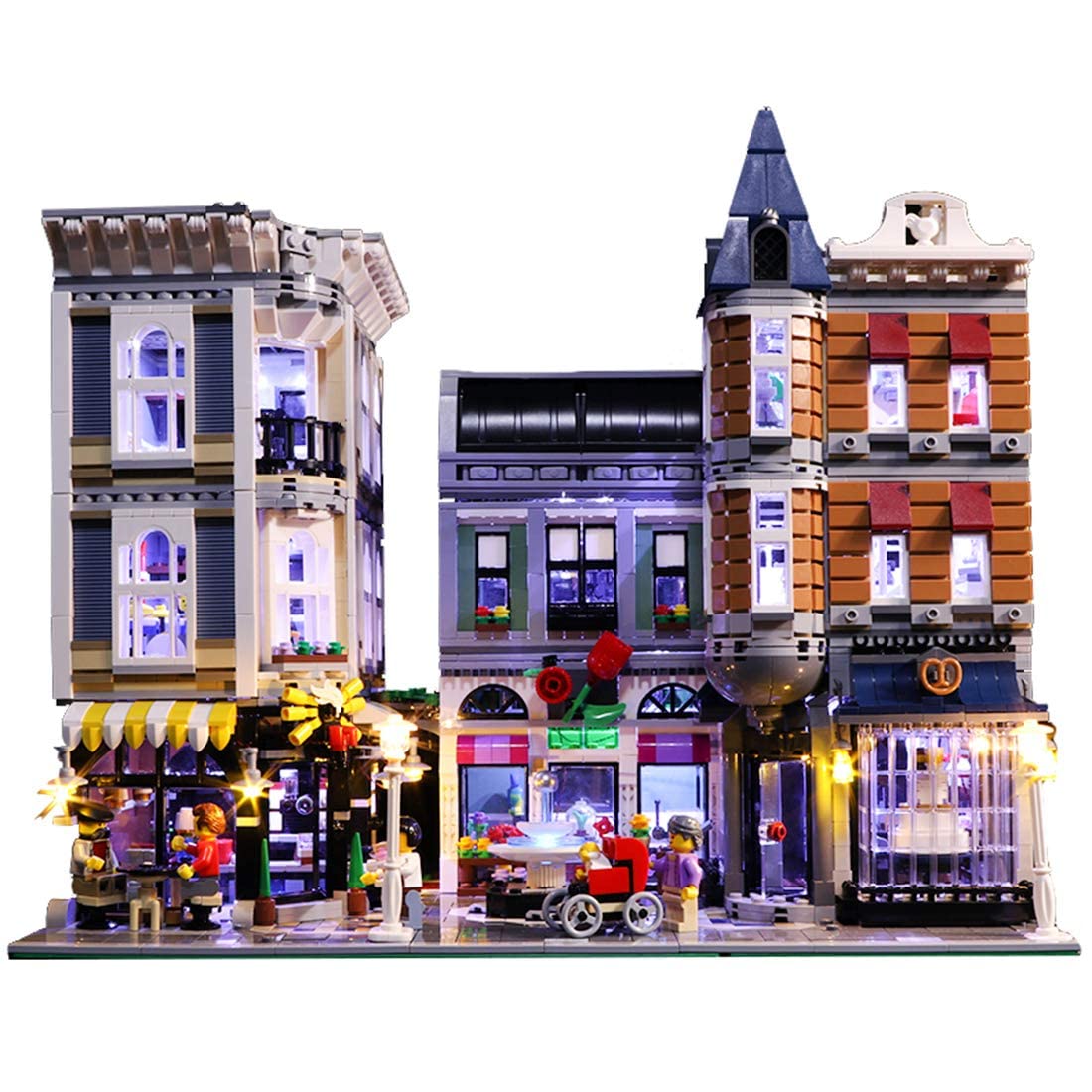 YXHS LED Lighting Kit for LEGO 10255 Assembly Square - DIY Light Set for LEGO Buildings - Perfect for Home Decoration & Model Display
