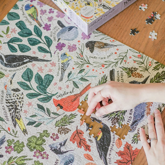 Feathered Friends 1000-Piece Bird Jigsaw Puzzle - Colorful Avian Wildlife Puzzle for Adults & Teens - Perfect for Relaxation, Family Game Nights & Home Decor