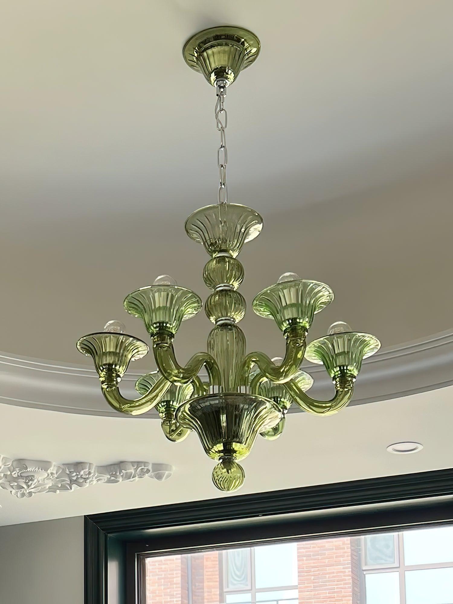 Elegant Calle Rafina Chandelier - Modern Crystal Ceiling Light Fixture for Dining Room, Living Room & Bedroom Decor