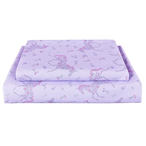 Purple Flowers Unicorn