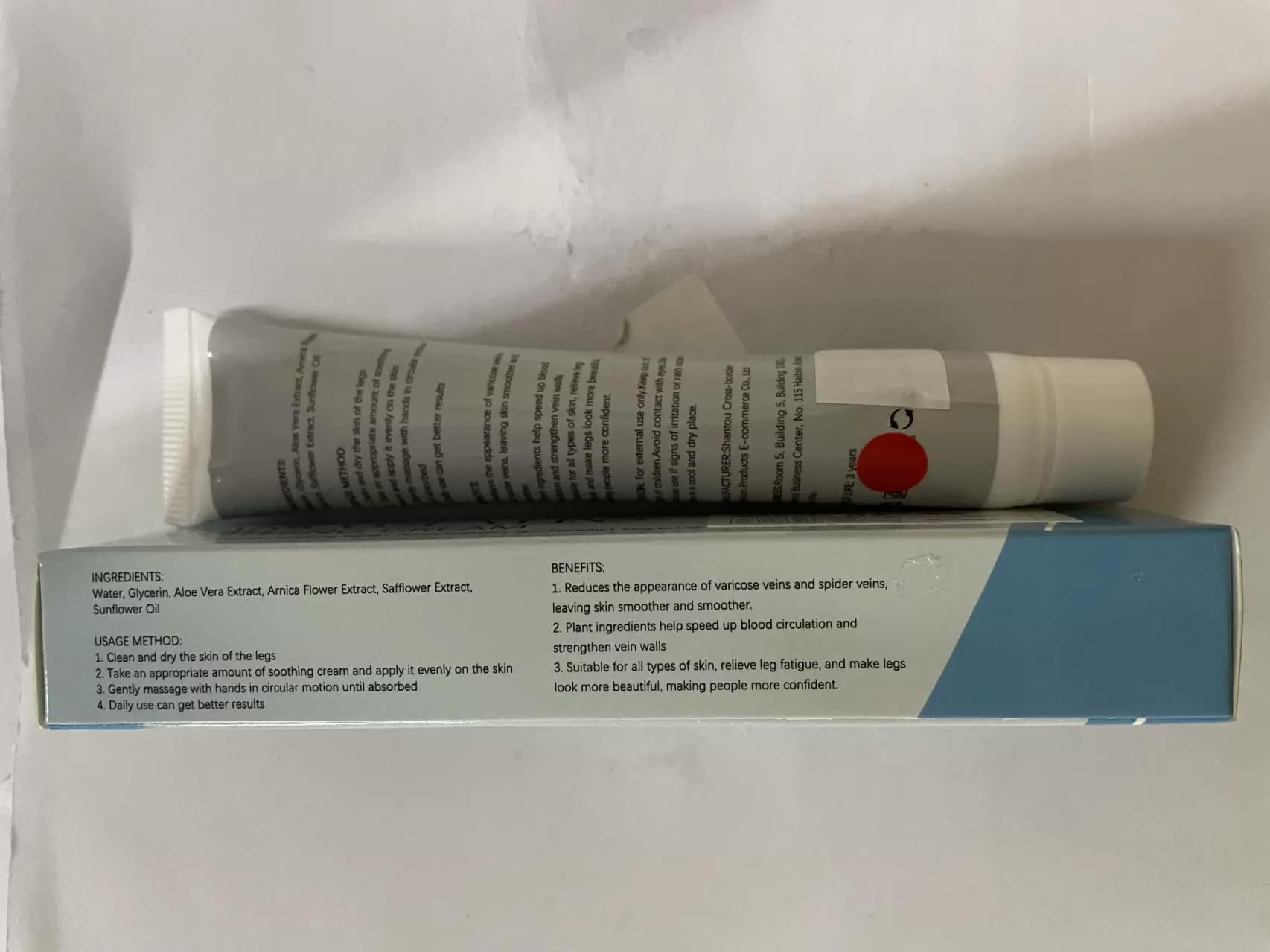 Raura Varicose Veins Treatment Cream - Fast Relief for Spider & Swollen Veins - Doctor Recommended Leg Circulation Support (2 Pack) - Perfect for Office Workers, Pregnant Women & Long Standing Professionals