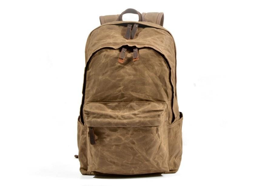 Stylish Black Canvas Backpack for Women - Durable & Lightweight Travel Daypack - Perfect for College, Work, Hiking & Everyday Use