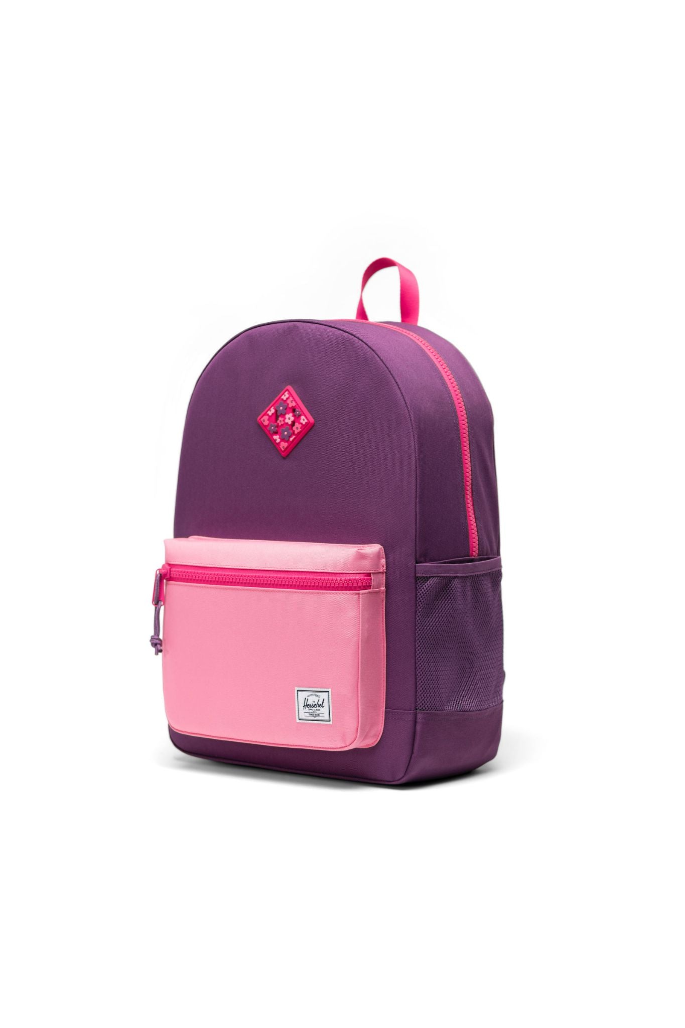 Herschel Purple Colorblock Youth Backpack 26L for Girls - Lightweight School Backpack, Durable Travel Daypack for Teens - Perfect for School, College, Travel & Daily Use