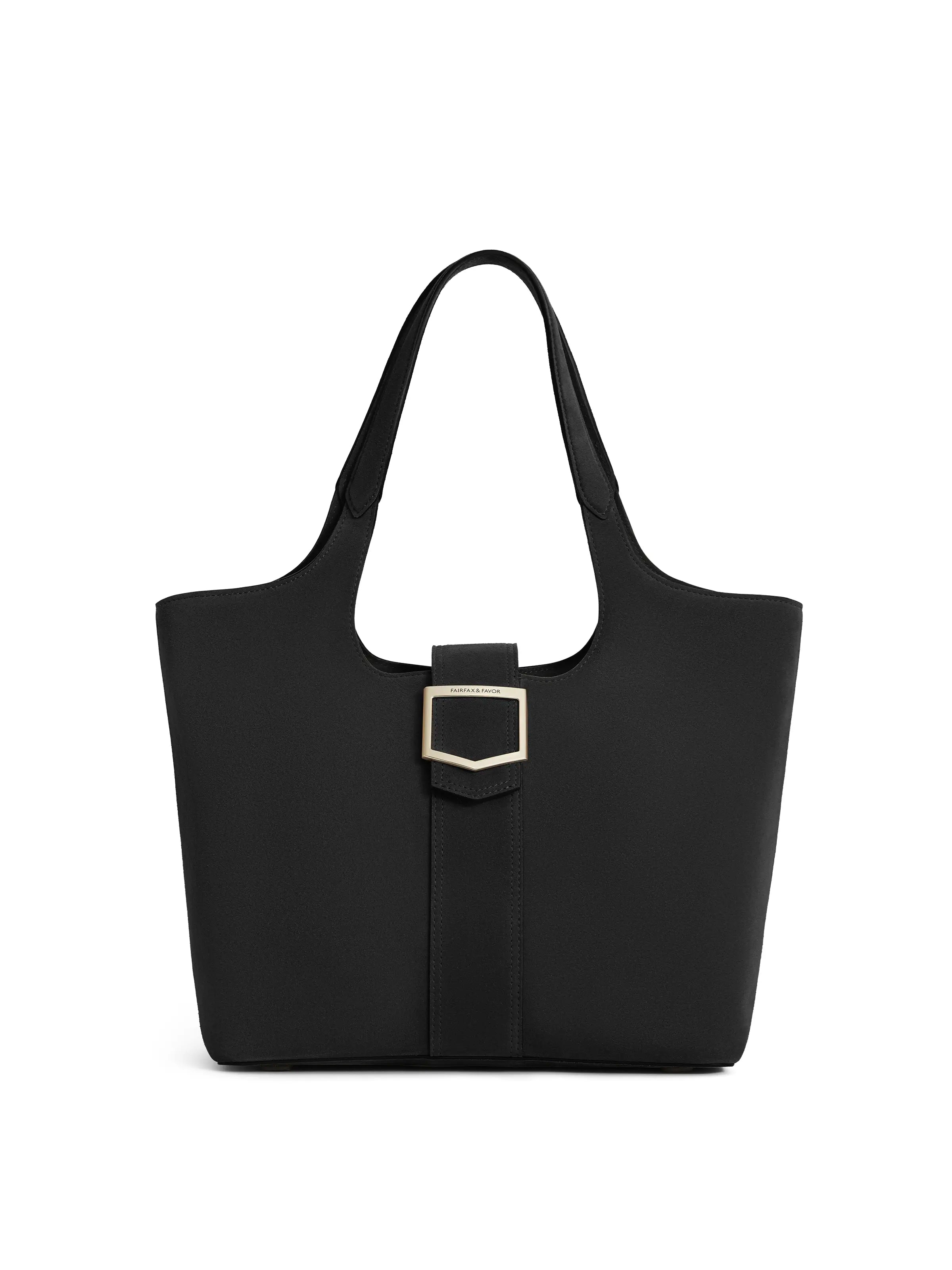 Belmont Black Tote Bag for Women - Stylish & Spacious Handbag for Work, Travel & Everyday Use