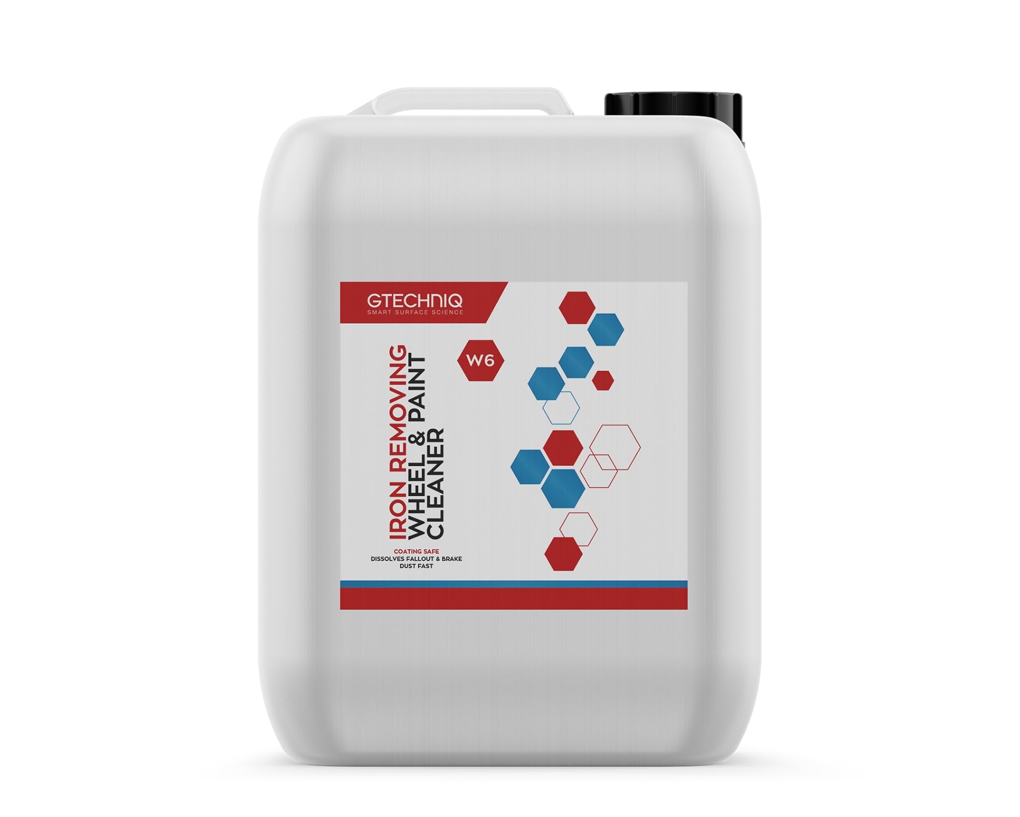 Gtechniq W6 Iron & Fallout Remover - Safe Brake Dust Degreaser for Car Wheels, Rims & Paintwork | 5L Bottle | Protects Ceramic Coatings | Perfect for Detailing & Auto Maintenance