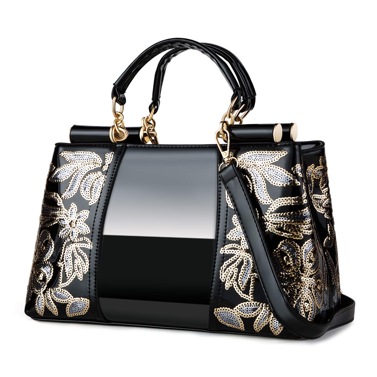 Stylish Nevenka Women's Patent Leather Handbag - Fashionable Designer Purse for Shopping, Parties & Everyday Use | Perfect Work Bag, Date Night & Travel Accessory