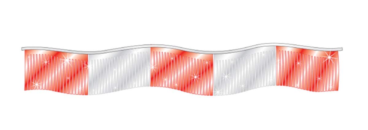 Metallic Fringe Pennant Streamer - Red & Silver Party Decorations - 60 ft Long Banner for Birthday, Wedding & Holiday Celebrations