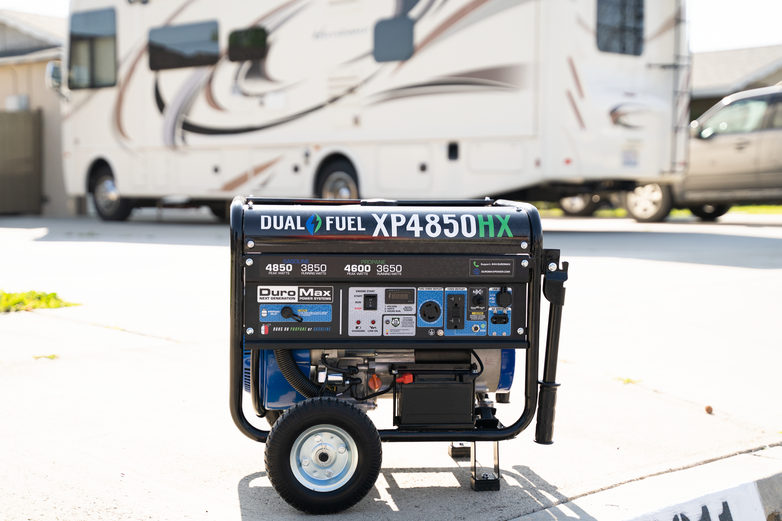 8500W Dual Fuel Portable Inverter Generator with CO Alert - Reliable Power for Camping, RV Trips & Emergency Backup