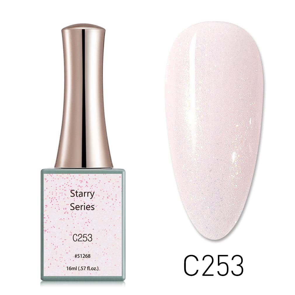 BELLE GAGA™ CANNI 16ml Soak Off UV LED Gel Nail Polish - Long Lasting Salon Quality Manicure Set for DIY Nail Art at Home (Color C253) | Perfect for Parties, Weddings & Everyday Wear