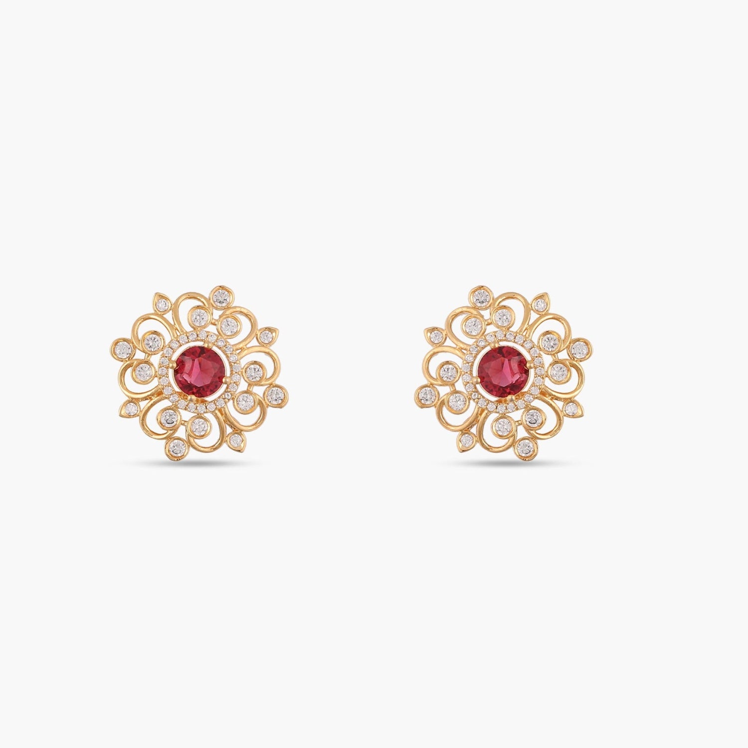 Kavisha Nakshatra CZ Stud Earrings for Women - Sparkling Cubic Zirconia Stud Earrings - Perfect for Everyday Wear, Parties & Gifts