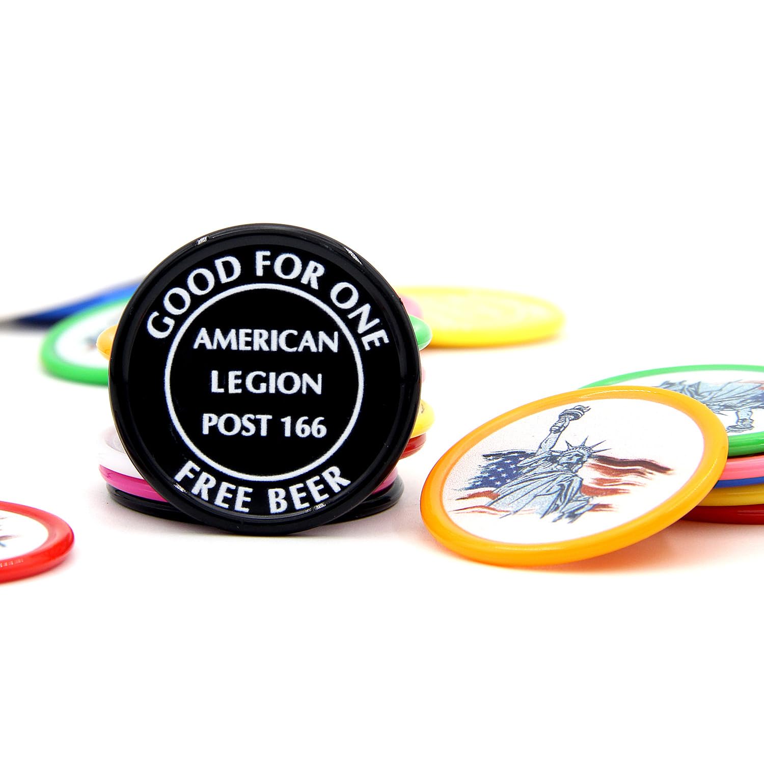 Custom Plastic Poker Chips 200-1000pcs - Personalized Casino Tokens with Logo/Text - Customizable Business Branding Chips for Poker Games, Casino Nights & Corporate Events