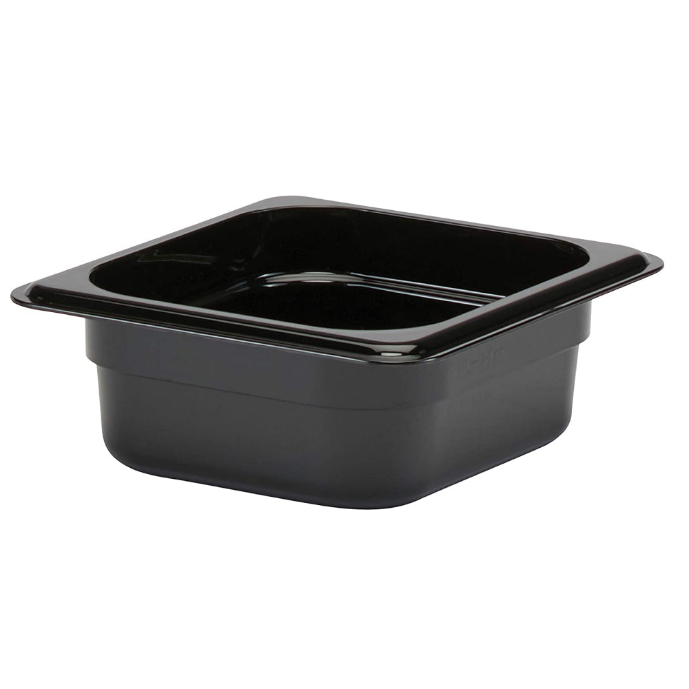 Cambro 62CW110 Black 1/6 Size Food Pan - 2.5