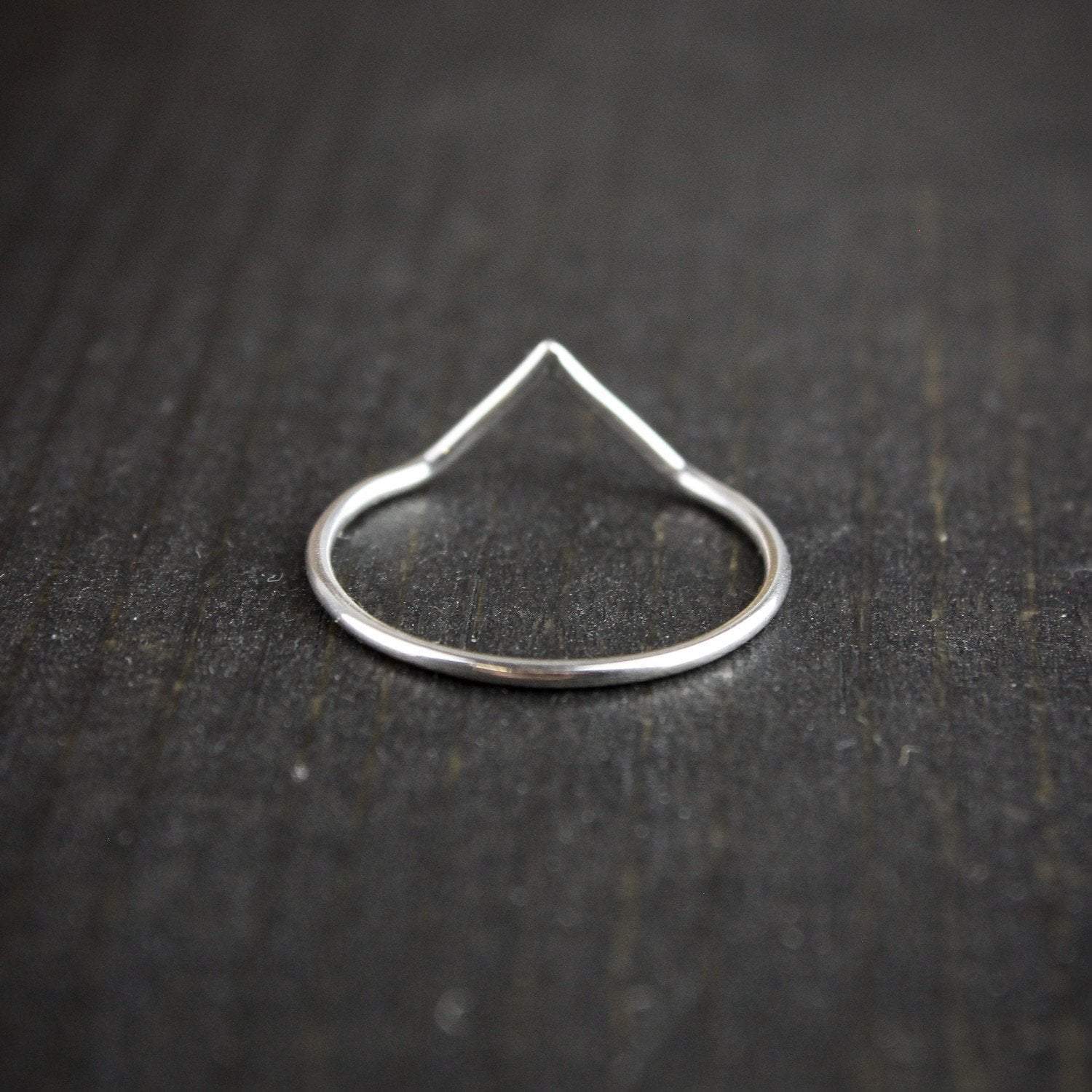 Himalayan Snow Peaks Ring - Sterling Silver Handmade Jewelry for Women, Boho Chic Statement Ring - Perfect for Weddings, Parties & Everyday Wear