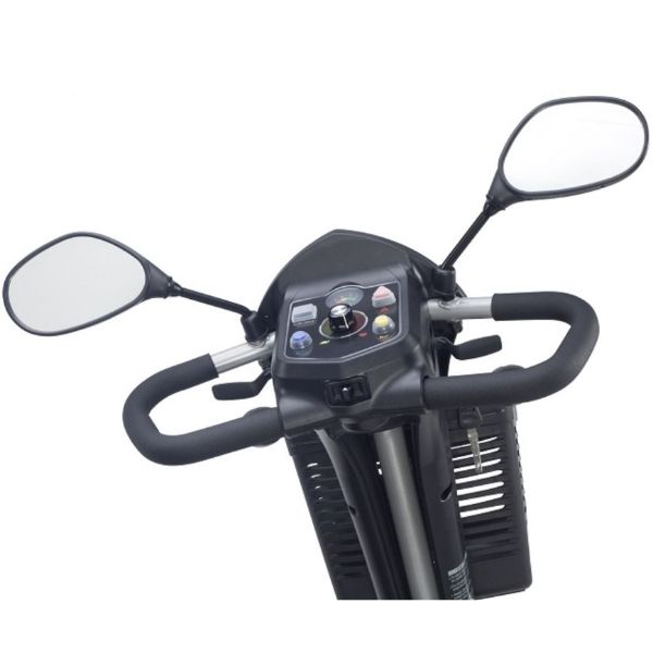 Drive Medical Ventura DLX Deluxe 3 Wheel Mobility Scooter - Lightweight Electric Scooter for Adults & Seniors - Indoor/Outdoor Use for Shopping, Travel & Daily Mobility