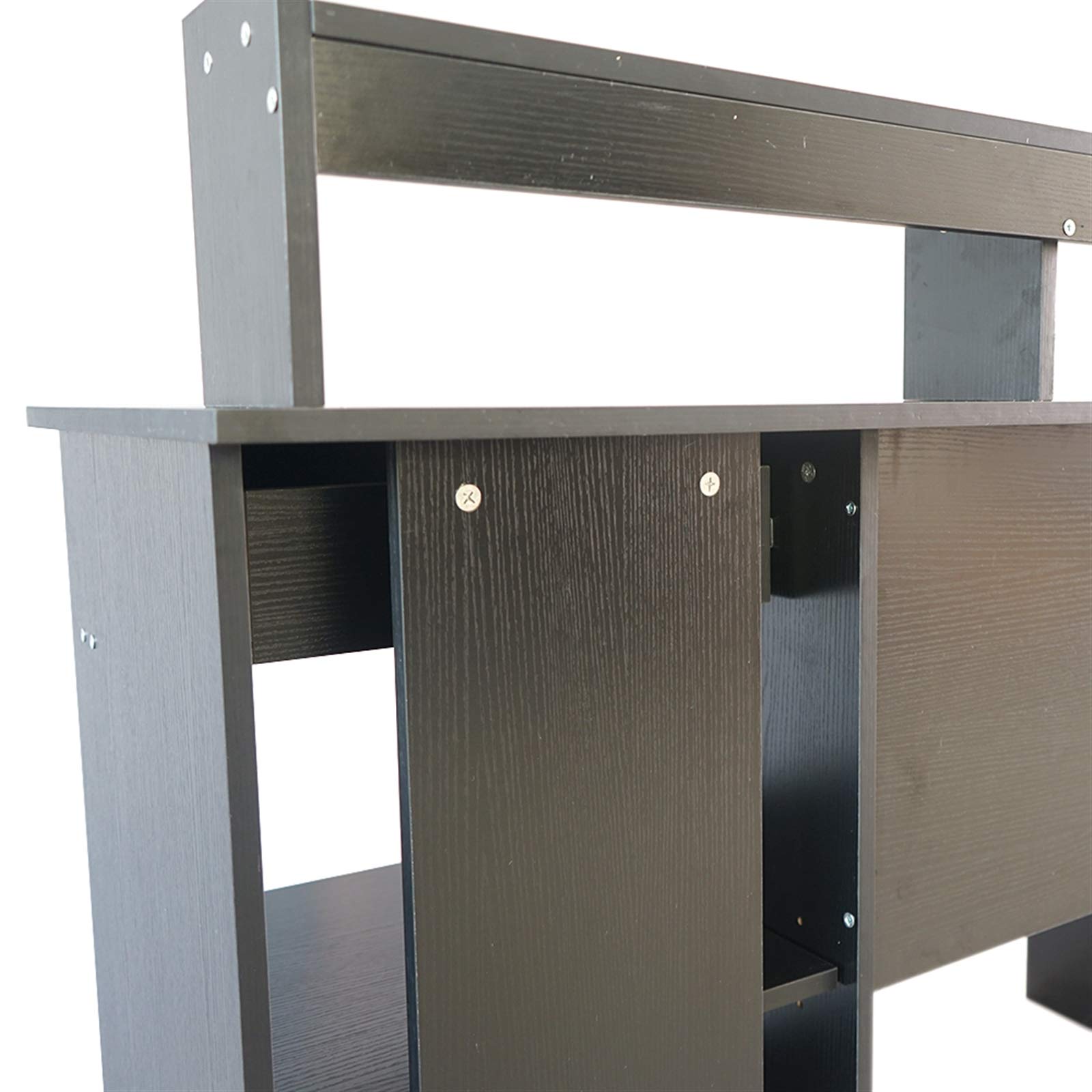 Modern E1 15MM Chipboard Computer Desk - Black Home Office Desk for Small Spaces, Work from Home & Study | Durable & Stylish Workspace Solution