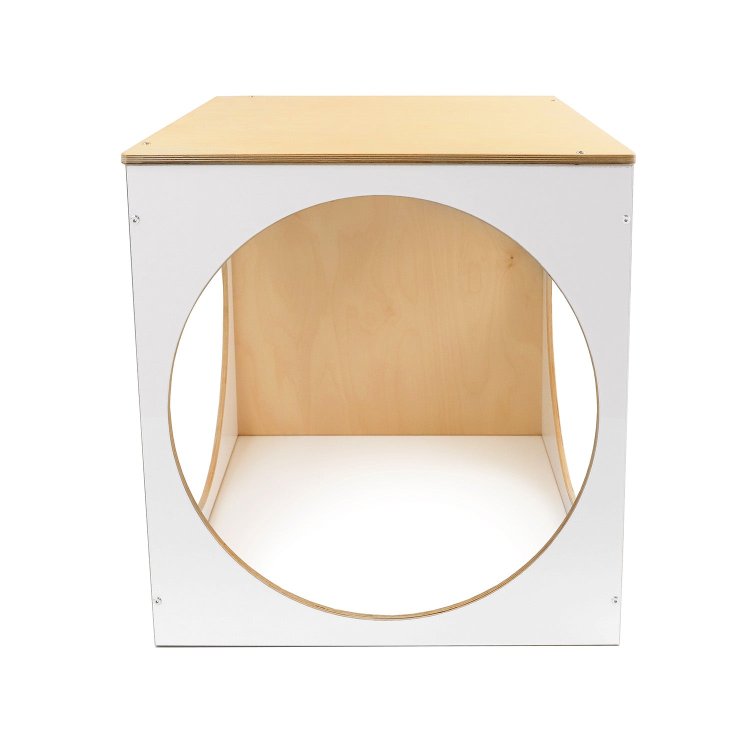 Elevated Play House Cube for Kids - White Indoor/Outdoor Play Tent (WB1920) - Perfect for Backyard, Nursery, and Playroom Fun