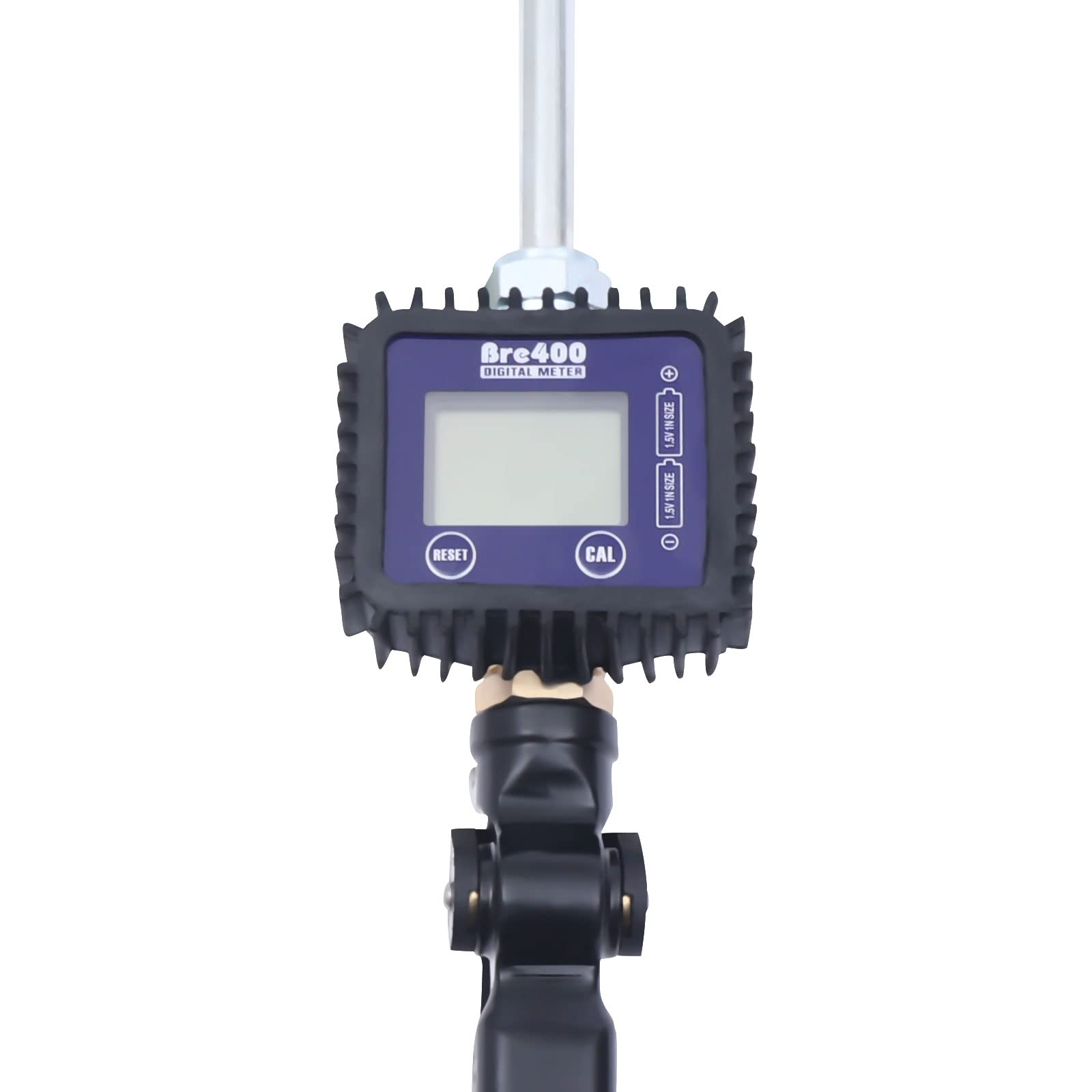 Digital Oil Dispensing Nozzle with Flow Meter - 0.5-50MPA Spout Oil Control Valve, Oil Gun & 2 Batteries (US Stock) | Perfect for Gas Stations, Auto Shops & Industrial Fuel Transfer
