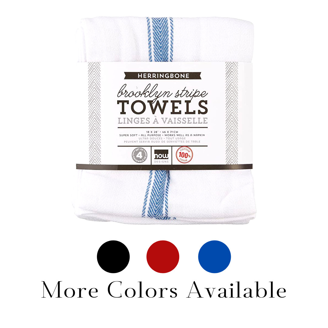 Premium Brooklyn Stripe Cotton Bath Towel Set - Soft, Absorbent & Quick-Drying - Perfect for Beach, Pool, Spa & Bathroom Decor (2-Pack)