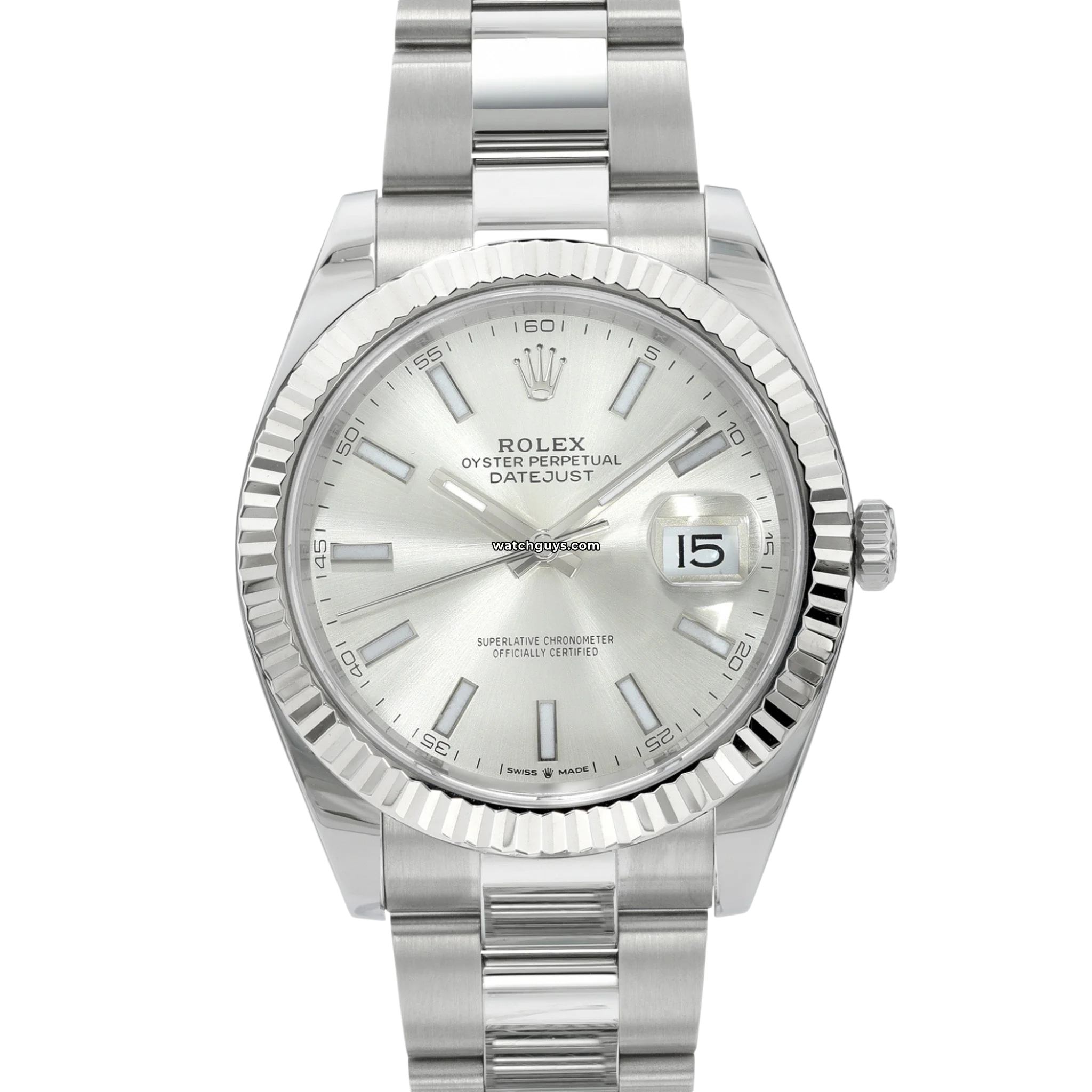 Rolex Datejust 126334 Silver Stainless Steel Watch - Luxury Men's Timepiece for Business, Formal & Special Occasions