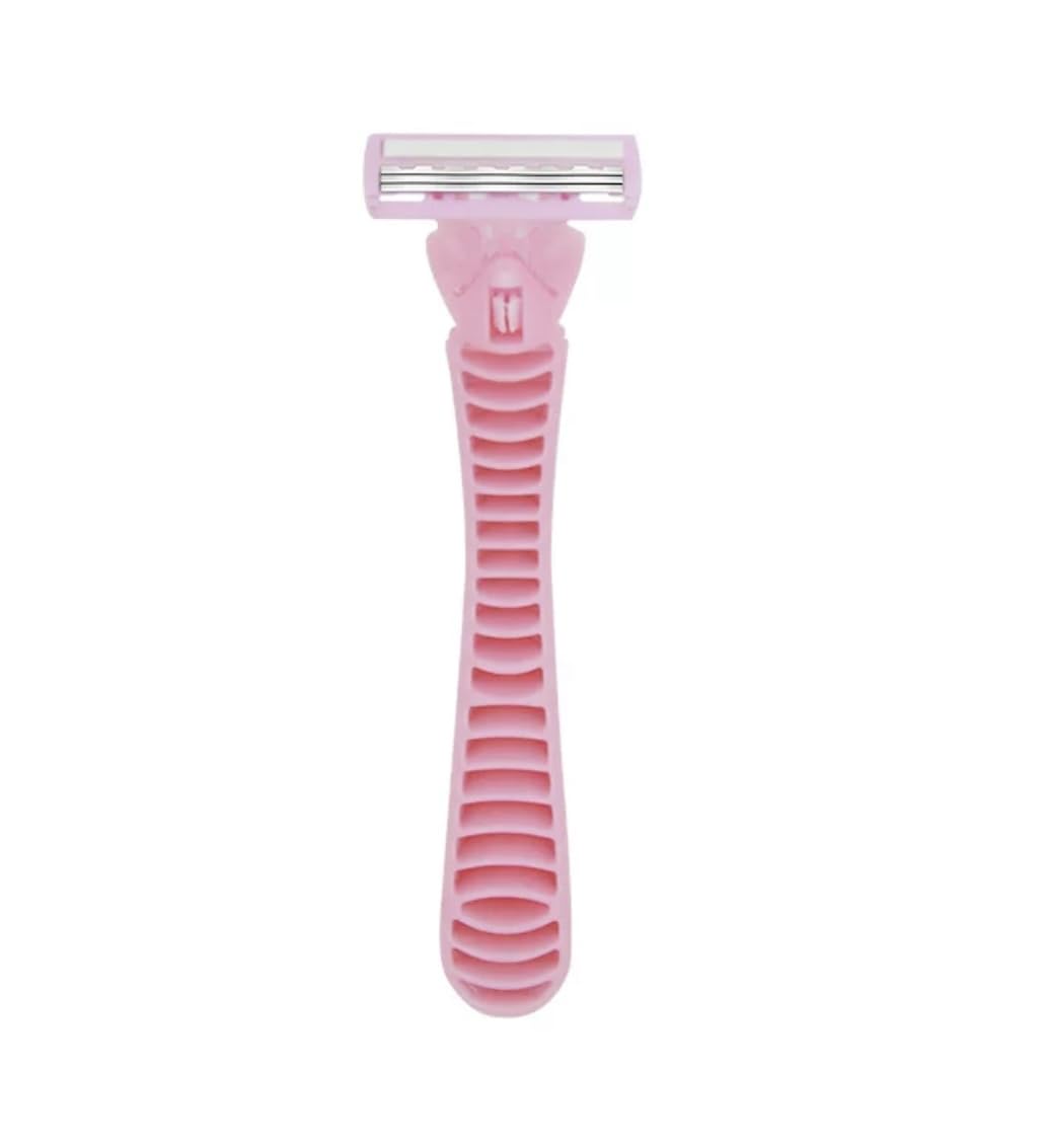Pink Women's Shaving Razor Set with 3 Refill Blades - 3 Layer Stainless Steel Razor for Sensitive Skin - 96pcs Bulk Pack - Perfect for Travel, Gym & Home Use