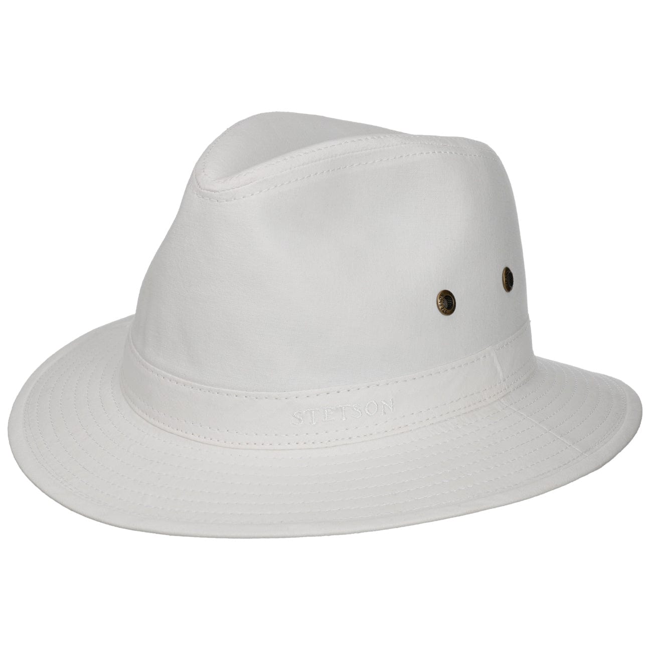 Stetson Organic Cotton Traveler Hat for Men & Women - Breathable Sun Protection for Outdoor Adventures, Hiking, and Beach Vacations