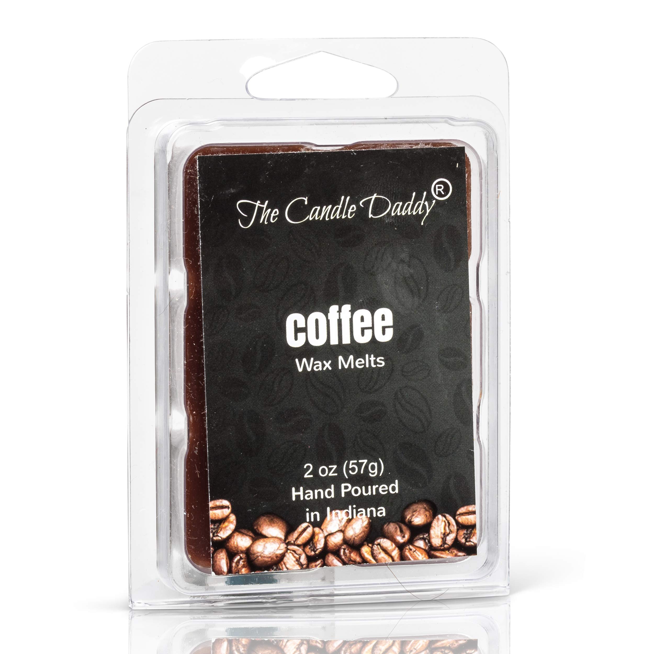 Premium Coffee Scented Candles & Wax Melts Set - 2 x 6oz Soy Candles + 3 x 2oz Wax Melts - Aromatic Home Decor for Kitchen, Office & Relaxation