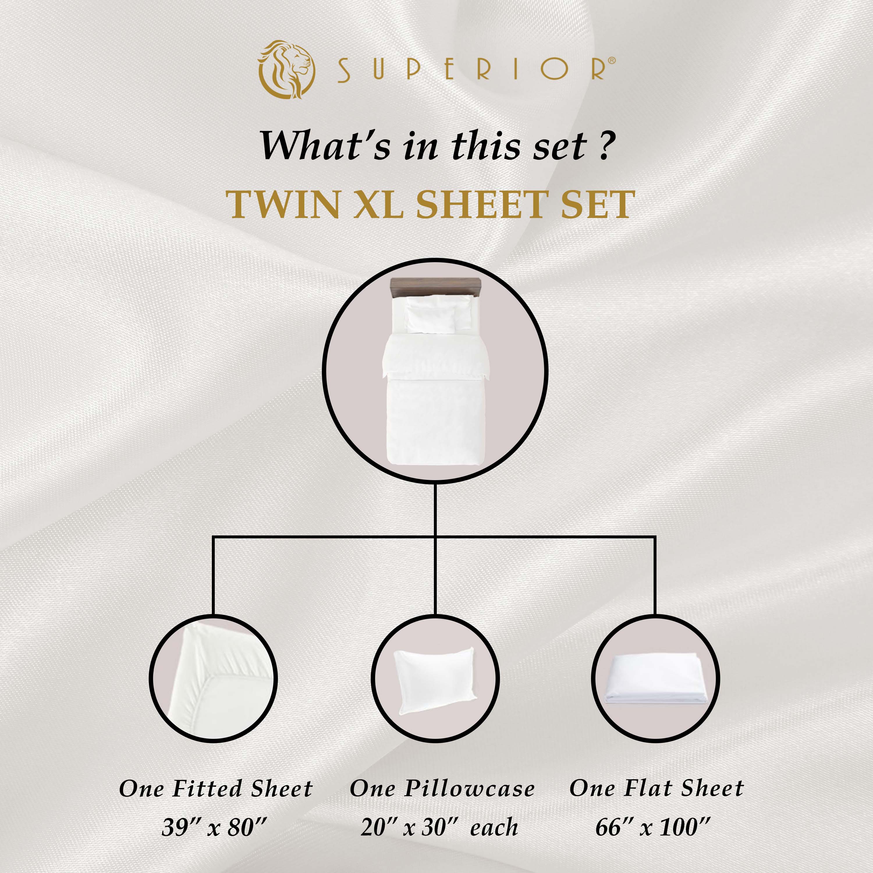 Embossed Basketweave Deep Pocket Wrinkle Resistant Sheet Set - Queen Size 4-Piece Bedding Set for Luxury Comfort - Perfect for Master Bedroom, Guest Room & Vacation Homes