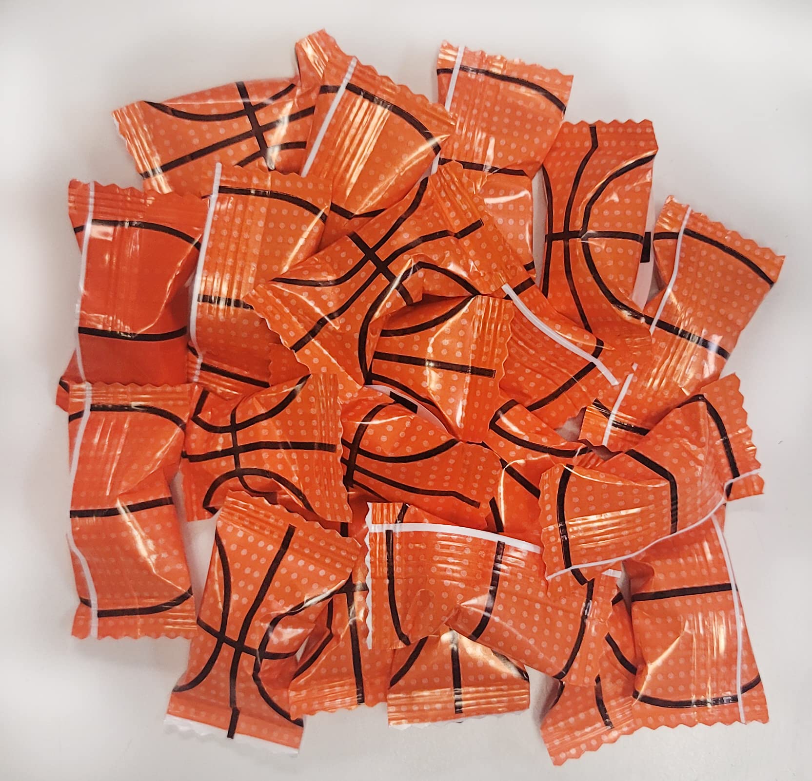 Basketball Themed Peppermints - 100 Count Sports Mint Candy for Games, Parties & Gifts | Bulk Wrapped Mints for Basketball Fans & Team Events