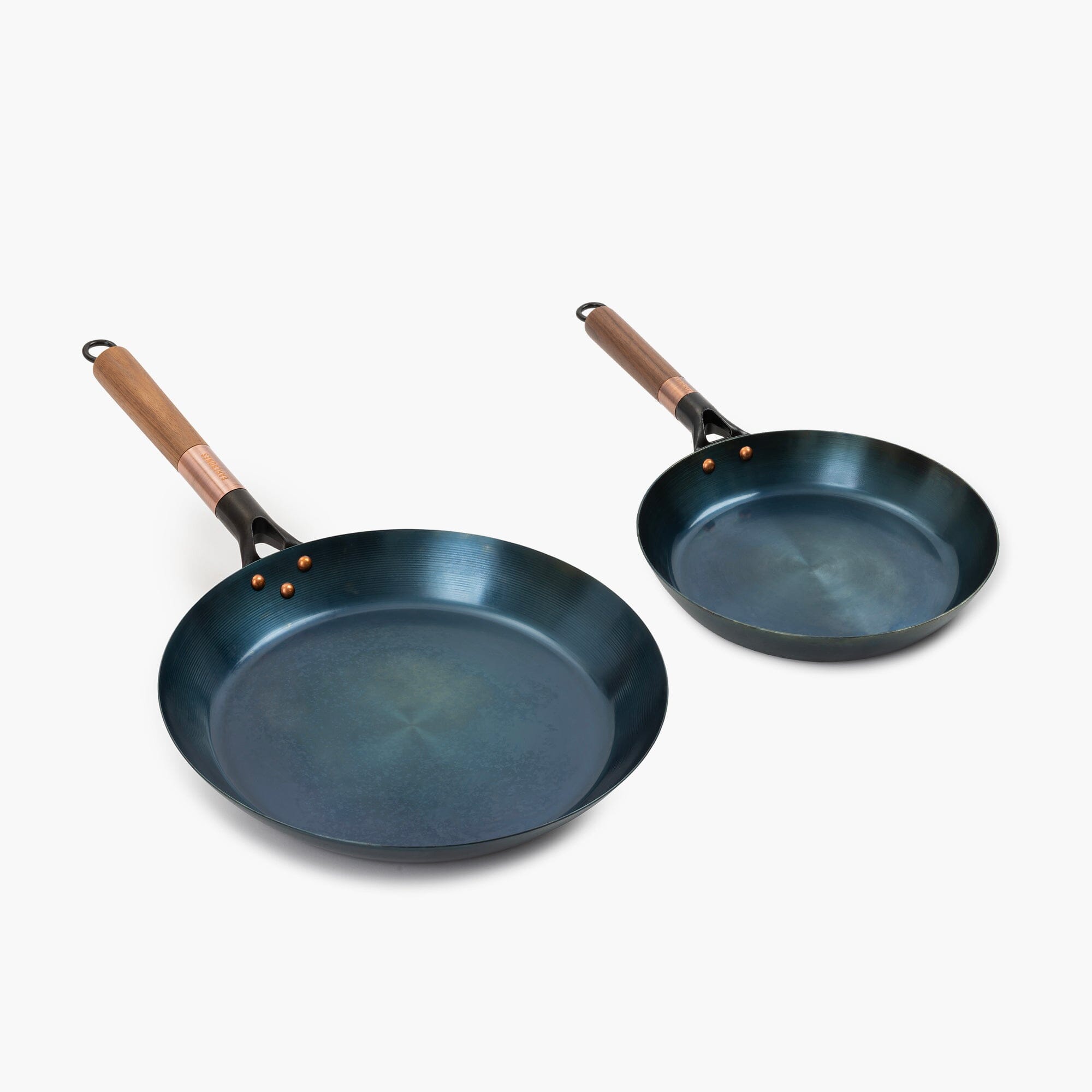 Premium Blue Carbon Steel Skillet - 12 Inch Non-Stick Frying Pan for Professional Chefs & Home Cooking - Perfect for Searing, Sautéing & Stir-Frying Steak, Eggs & Vegetables