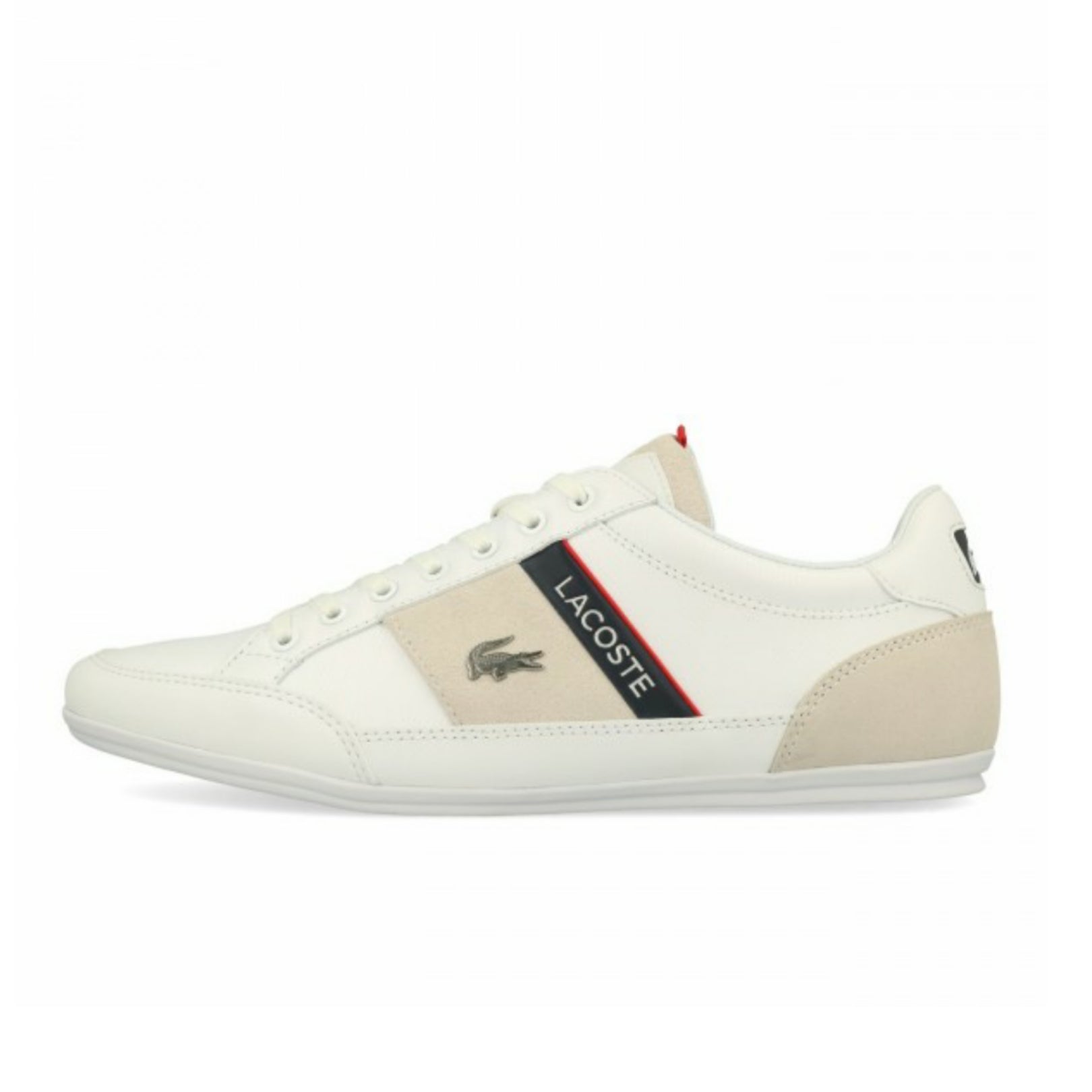 Lacoste Men's 2 CMA Sneakers in White & Navy - Casual Comfort Shoes for Walking, Running & Everyday Wear