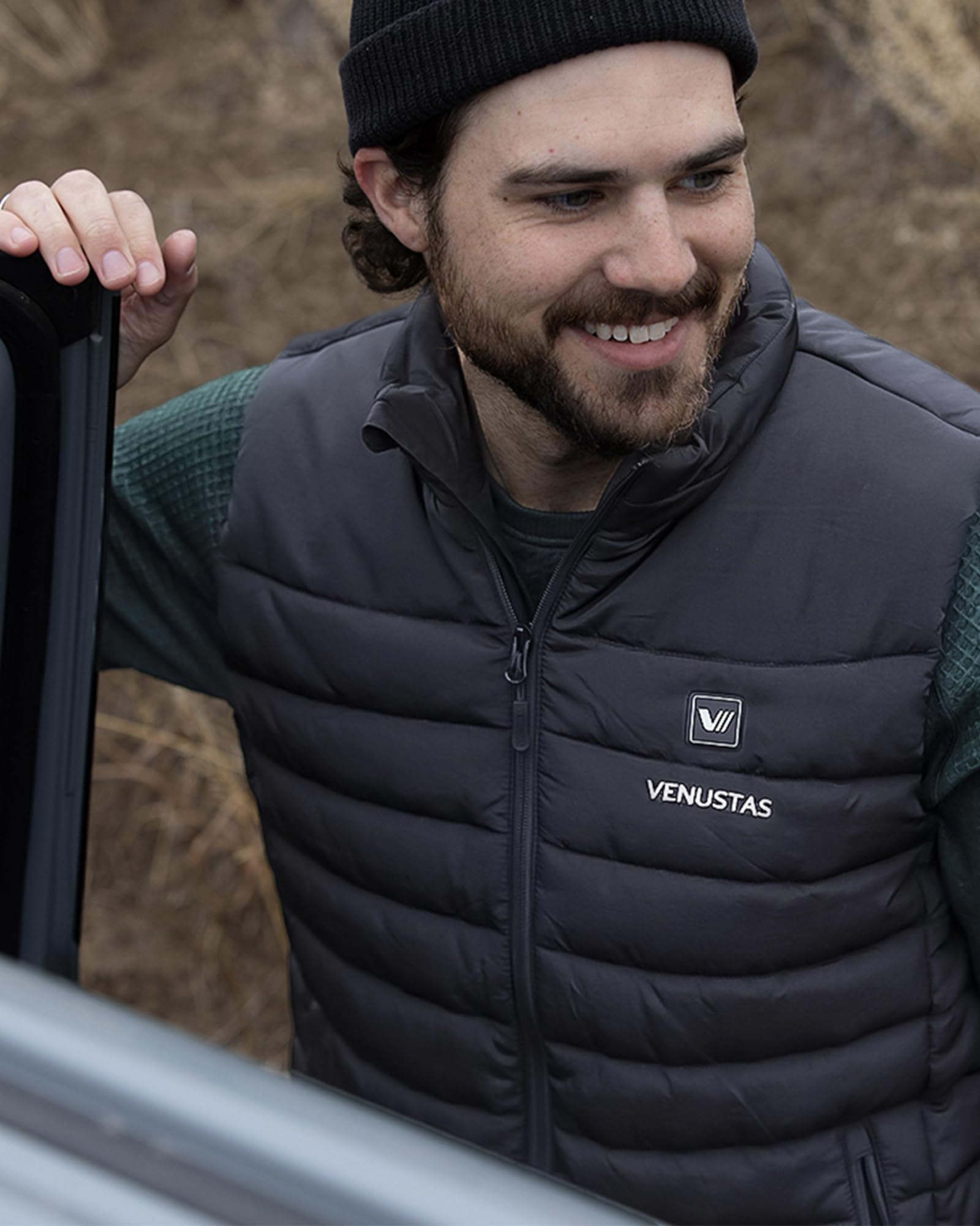 Venustas Men's Heated Vest with Rechargeable Battery - Lightweight Quilted Winter Jacket for Outdoor Activities, Hunting & Camping
