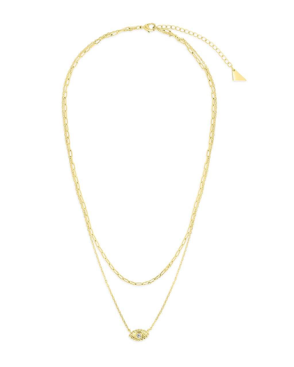 Evil Eye Necklace for Women - Maya CZ Layered Pendant Necklace for Protection & Good Luck - Perfect for Everyday Wear, Gifts & Spiritual Jewelry