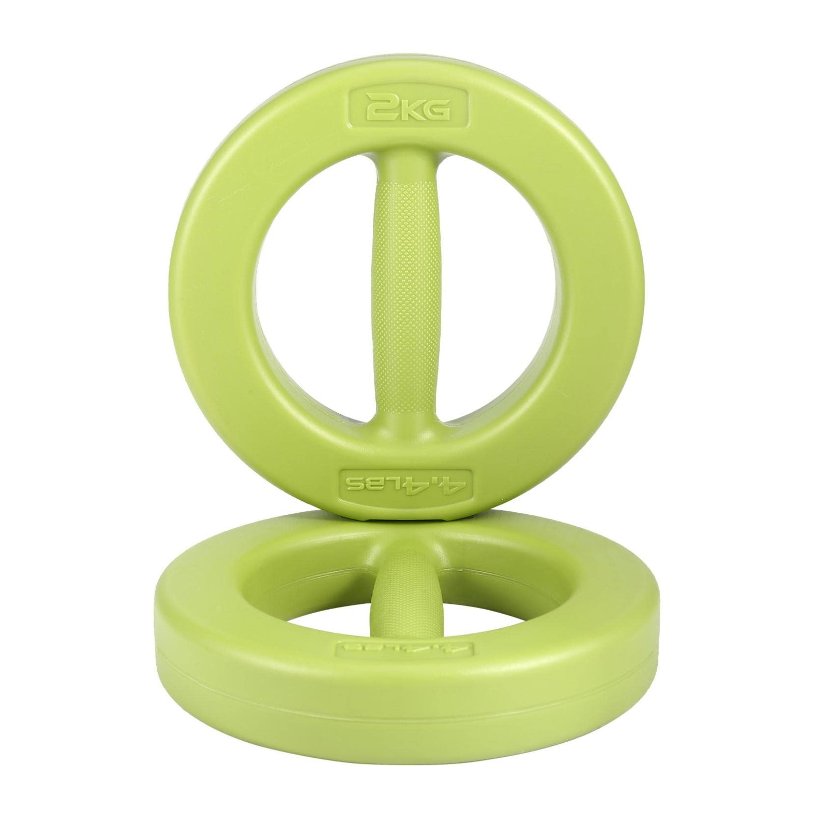 1 Pair (2 Pcs) 2.2lb/4.4lb Adjustable Ring Dumbbells for Women - Home Gym Fitness Equipment - Green 4.4lb x 2 - Perfect for Strength Training, Yoga & Home Workouts