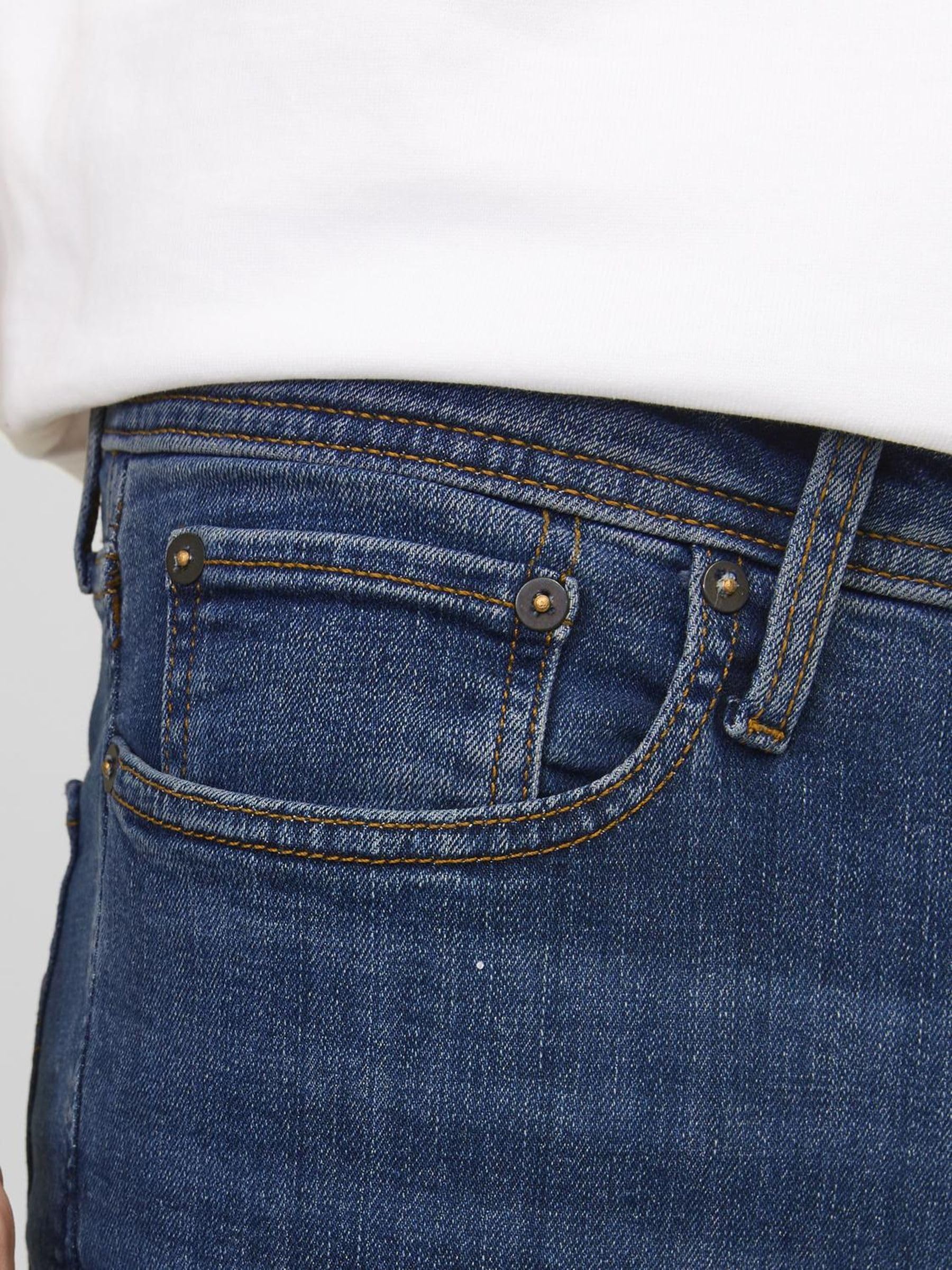 JACK & JONES Men's Tim 782 Slim Fit Stretch Denim Jeans - Comfortable & Stylish for Casual Wear, Work & Everyday Outfits