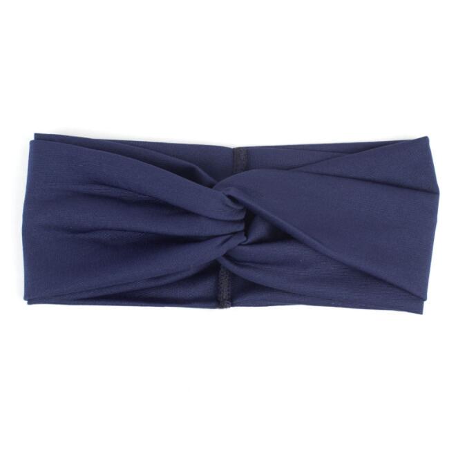Women's Elastic Twist Turban Headband - Soft Stretchy Yoga Headwrap for Sports, Workouts & Everyday Style - Hair Accessories for Women & Girls
